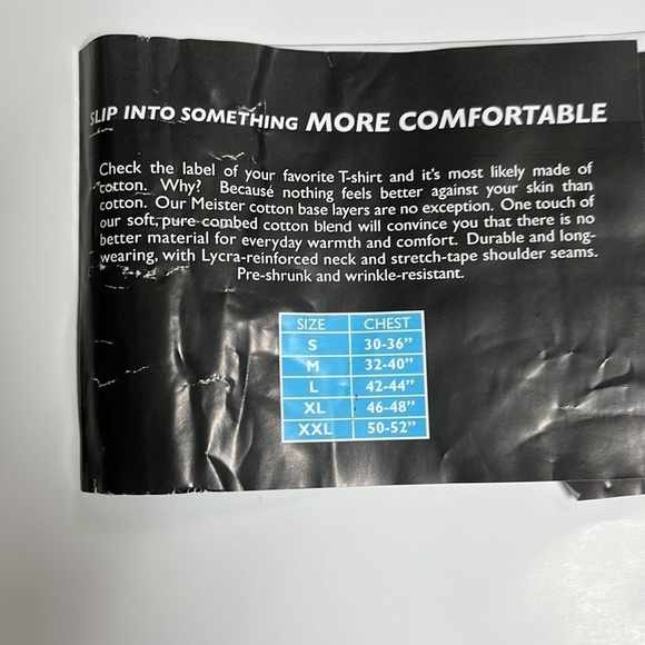 Meister men’s cotton base layer shirt - Picture 3 of 6